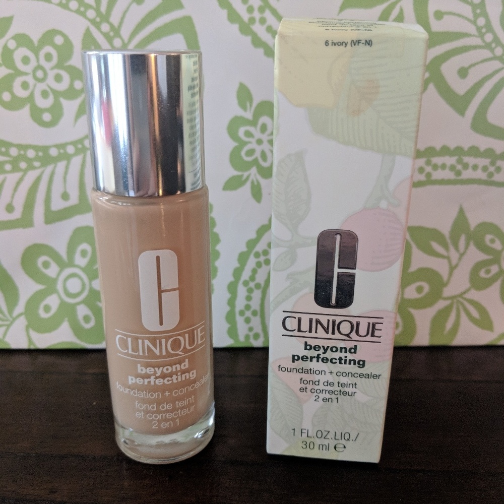 Clinique beyond perfecting foundation